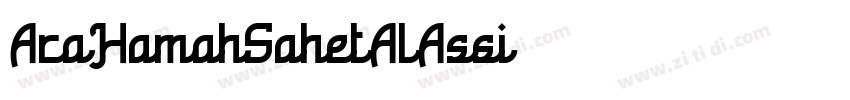 AraHamahSahetAlAssi 字体转换